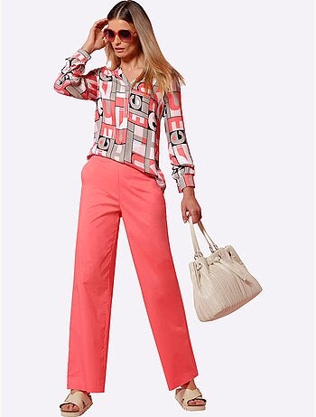 Pantalon Jambes Larges Mode - Taille Standard - helline