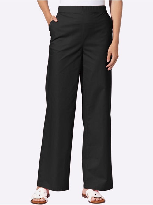 Pantalon Jambes Larges Mode - Taille Standard - Helline - Kiabi Pantalon Jambes Larges Mode - Taille Standard - Helline - Kiabi