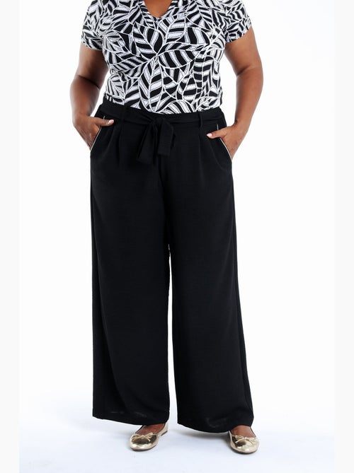 Pantalon jambes larges uni PAPRIKA - Kiabi