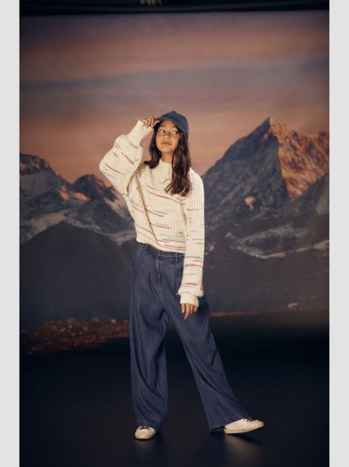 Pantalon JANEGI droite 'Le Temps Des Cerises' - Kiabi