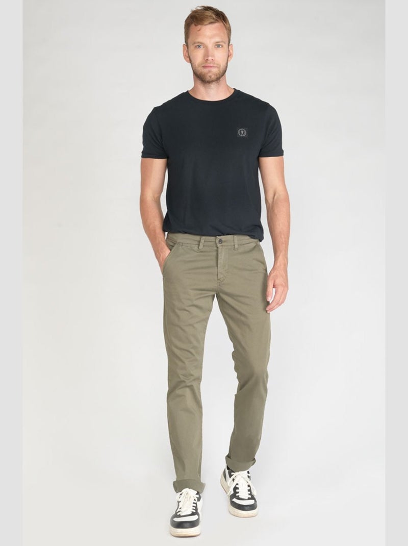 Pantalon JAS3 chino 'Le Temps Des Cerises' Vert - Kiabi