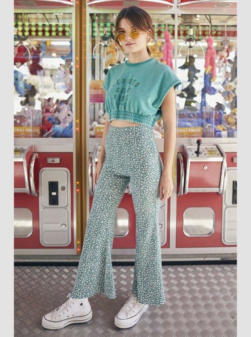Pantalon JAYAGI bootcut 'Le Temps Des Cerises' - Kiabi