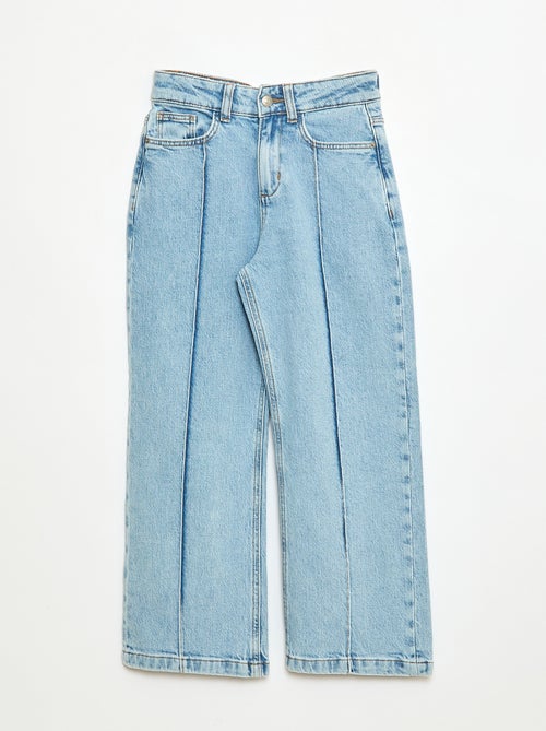 Pantalon jean 5 poches à coupe large - Kiabi Pantalon jean 5 poches à coupe large - Kiabi