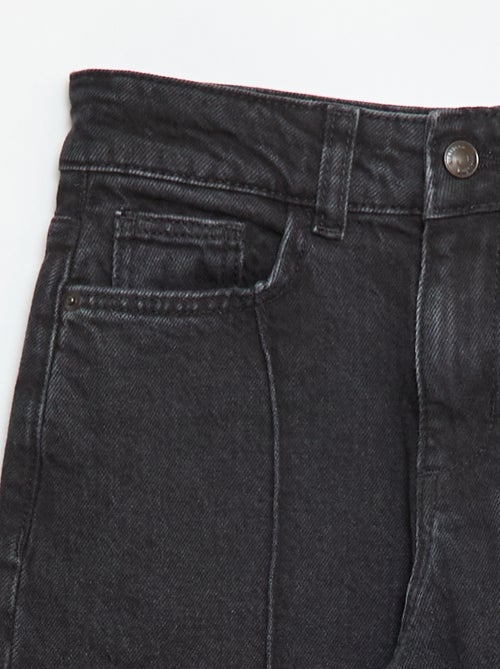 Pantalon jean 5 poches à coupe large - Kiabi