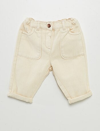 Pantalon jean paperbag