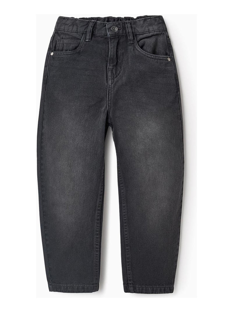 Pantalon jeans, coupe ample CHICAGO Gris foncé - Kiabi
