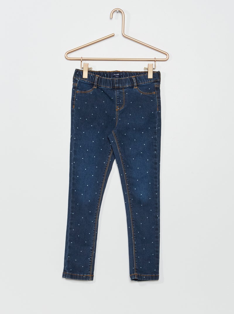 Pantalon jegging en denim Bleu - Kiabi