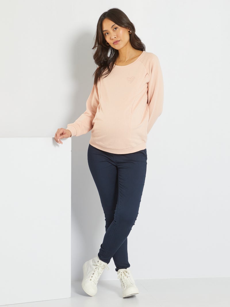 Pantalon jegging grossesse bleu marine - Kiabi