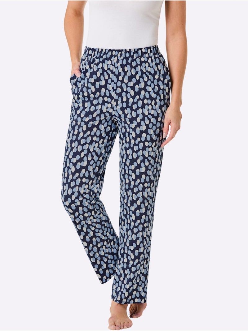 Pantalon Jersey Fin - Taille Courte - Witt Bleu marine - Kiabi