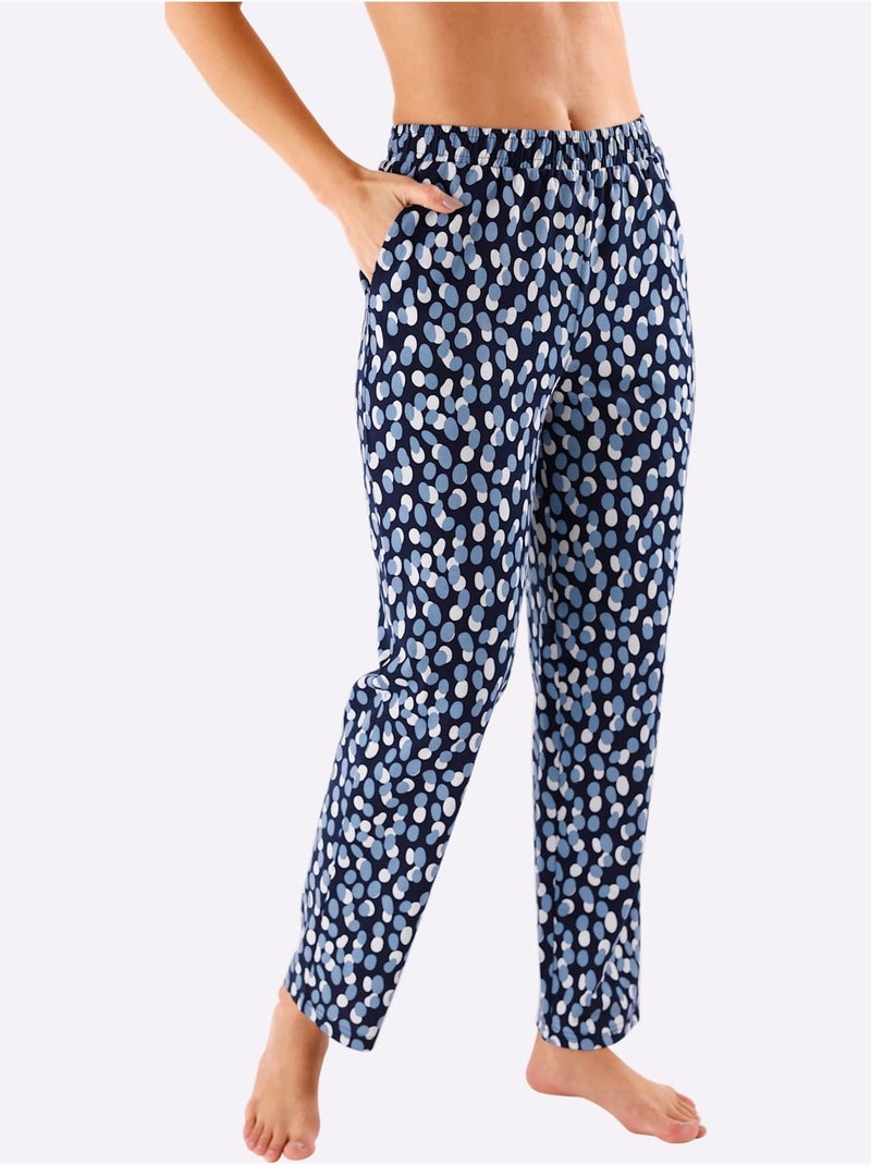 Pantalon Jersey Fin - Taille Standard - Witt Bleu marine - Kiabi