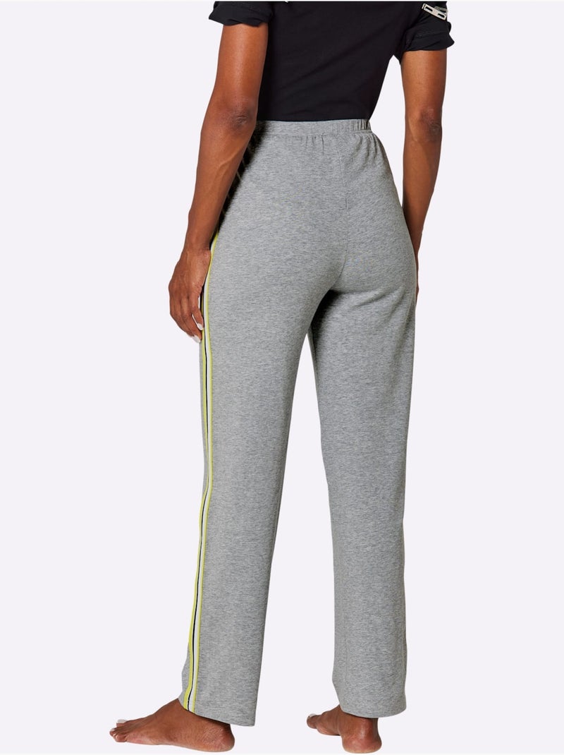 Pantalon jersey fin - taille standard - witt Gris chiné - Kiabi