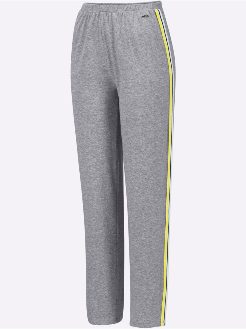 Pantalon jersey fin - taille standard - witt Gris chiné - Kiabi