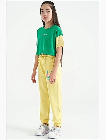 Pantalon jeune en mélange coton tommy