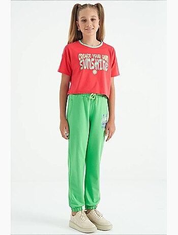 Pantalon jeune en mélange coton tommy