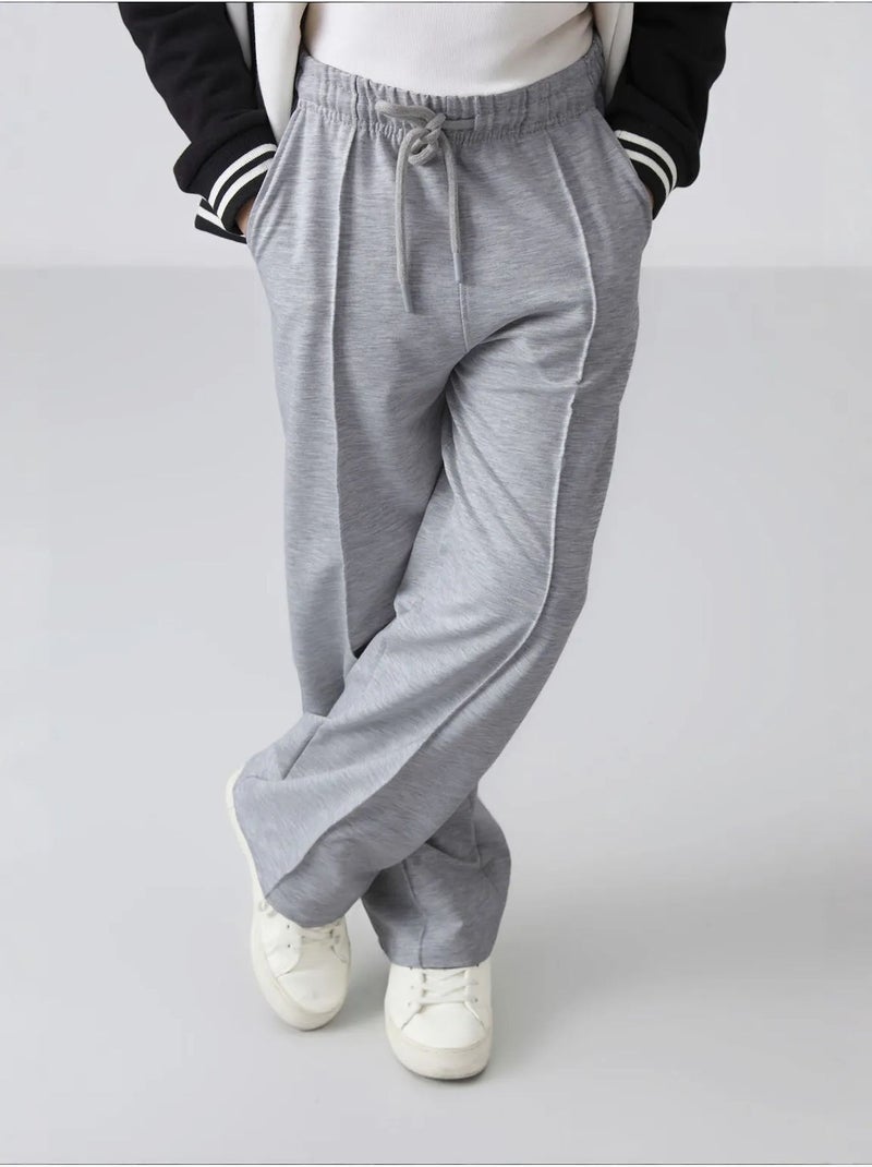 Pantalon jeune en mélange de coton tommy Gris - Kiabi