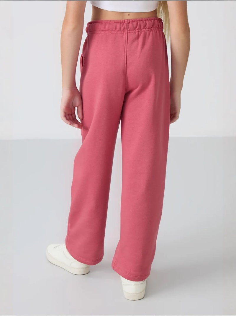 Pantalon jeunesse à cordon tommy Vieux rose - Kiabi