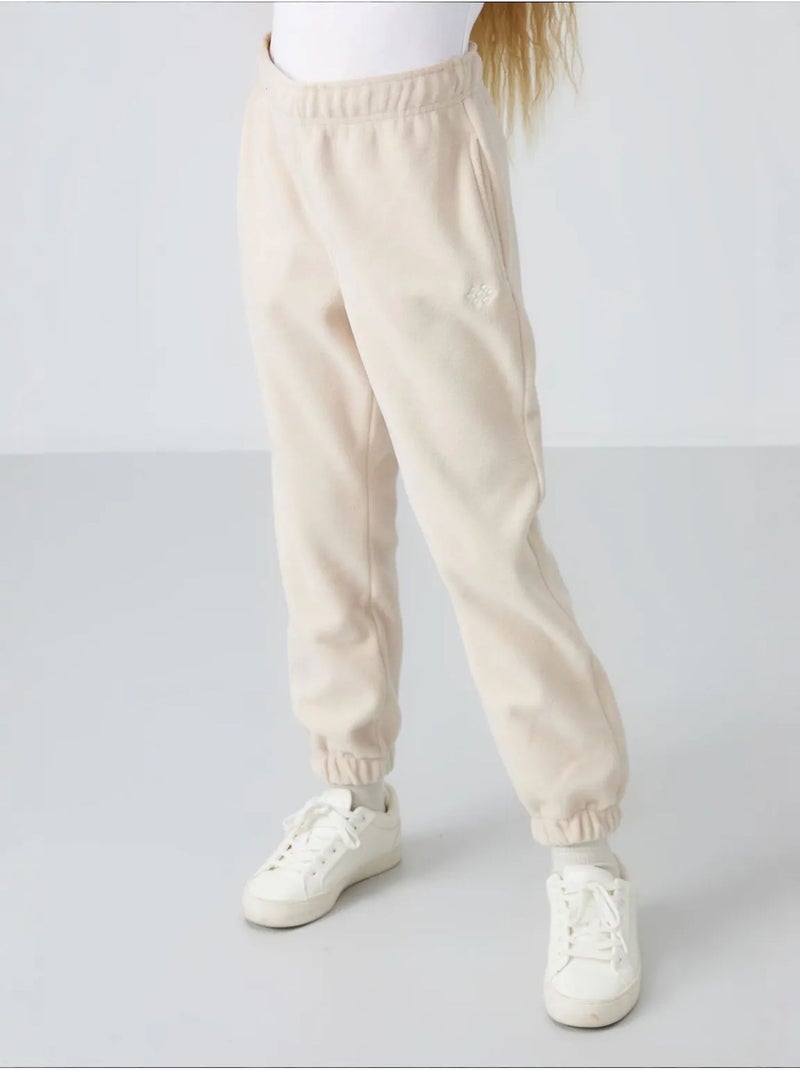 Pantalon jeunesse uni tommy Beige naturel - Kiabi