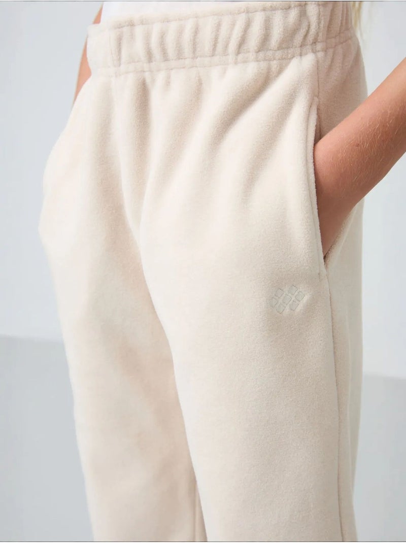 Pantalon jeunesse uni tommy Beige naturel - Kiabi