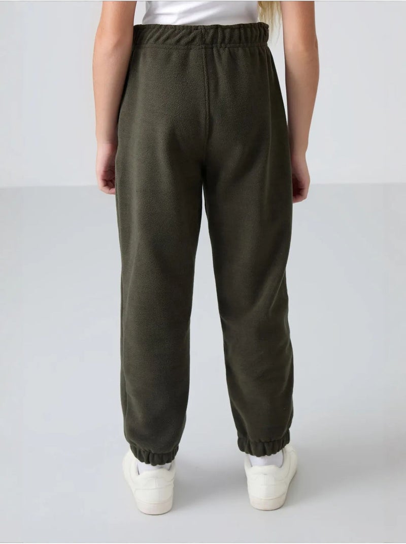 Pantalon jeunesse uni tommy Kaki - Kiabi