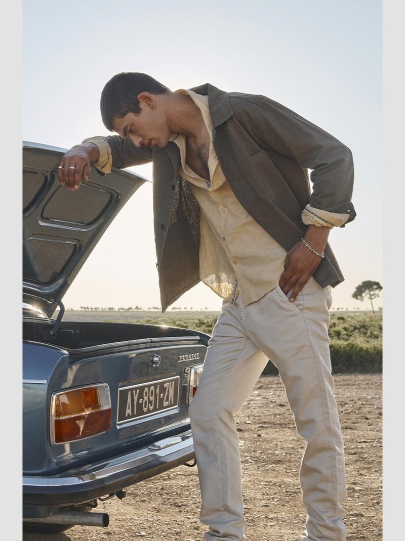 Pantalon JOGG chino 'Le Temps Des Cerises' Beige - Kiabi