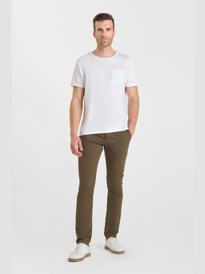 Pantalon JOGG chino 'Le Temps Des Cerises' Marron - Kiabi