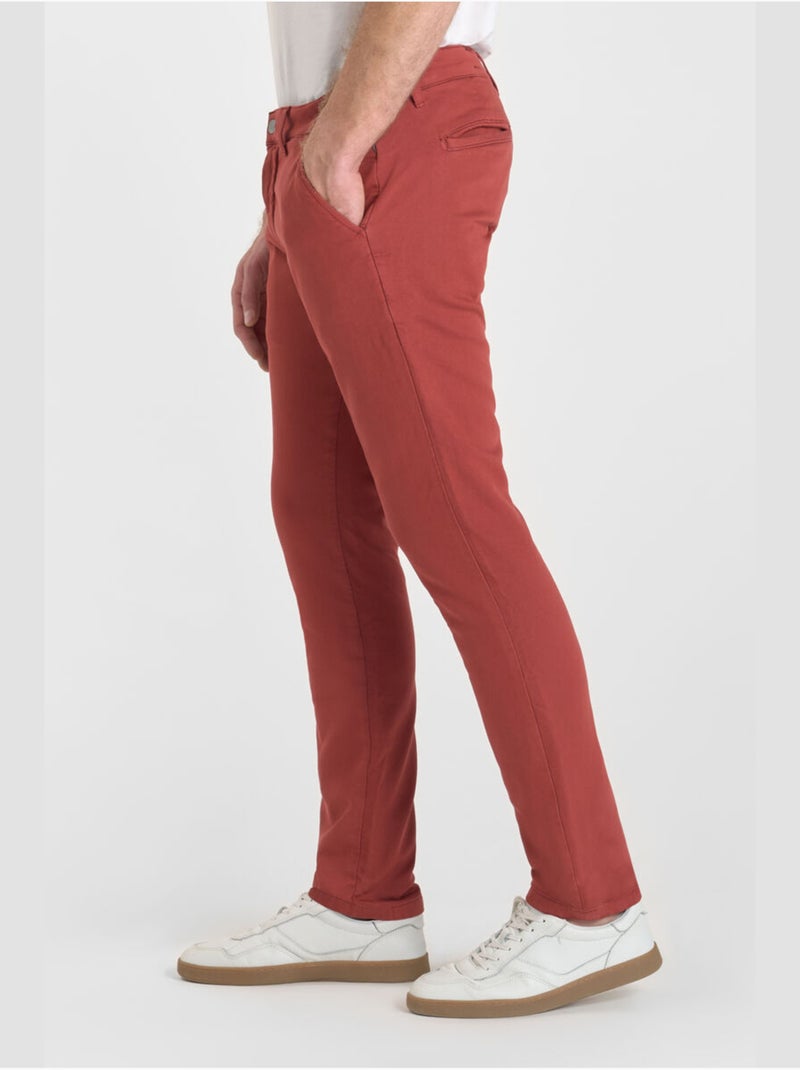 Pantalon JOGG chino 'Le Temps Des Cerises' Rouge - Kiabi