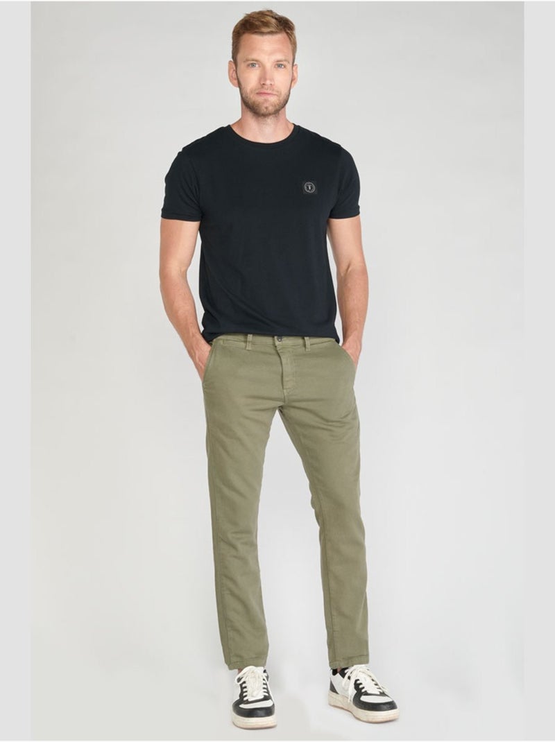 Pantalon JOGG chino 'Le Temps Des Cerises' Vert - Kiabi