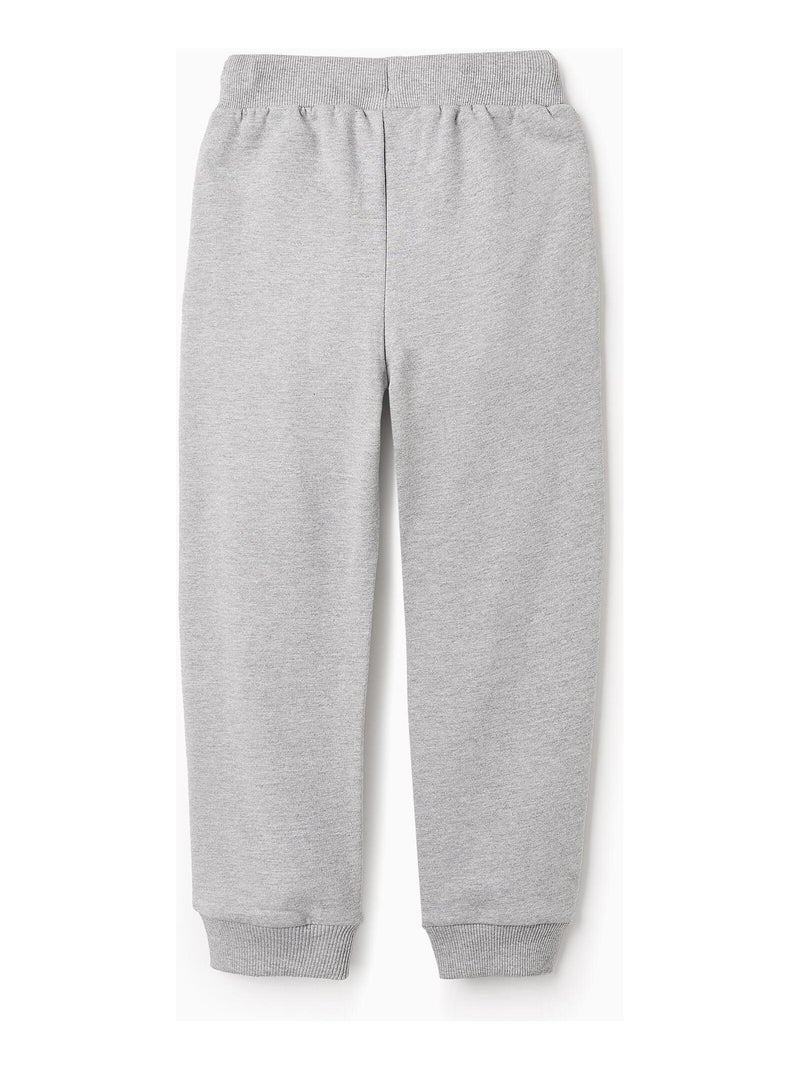 Pantalon jogger 100% coton, brossé MINECRAFT Gris - Kiabi