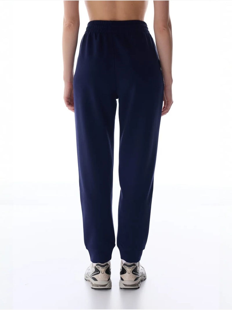 Pantalon jogger à poignets en modal penti Bleu marine - Kiabi