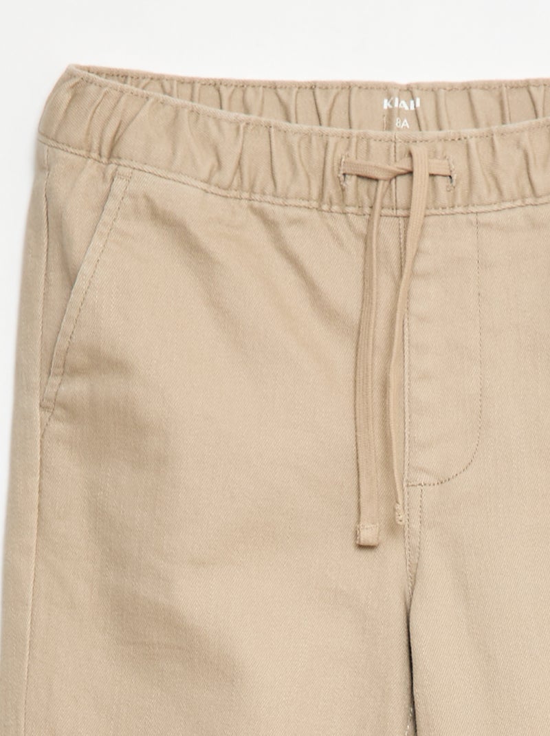 Pantalon jogger doublé Beige - Kiabi