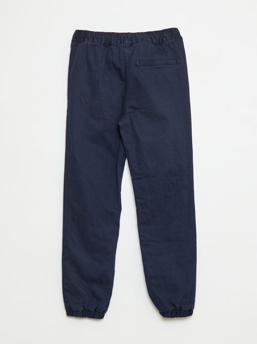 Pantalon jogger doublé - Kiabi