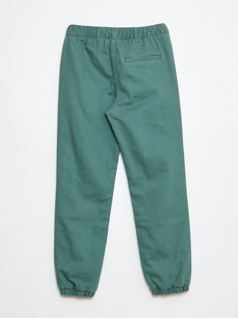 Pantalon jogger doublé Vert - Kiabi