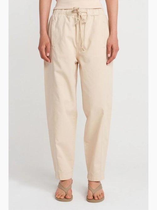 Pantalon jogger droit en popeline de coton dilvin - Kiabi Pantalon jogger droit en popeline de coton dilvin - Kiabi