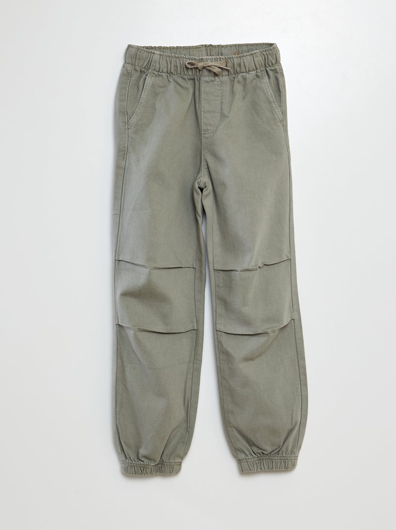 Pantalon jogger droit VERT - Kiabi