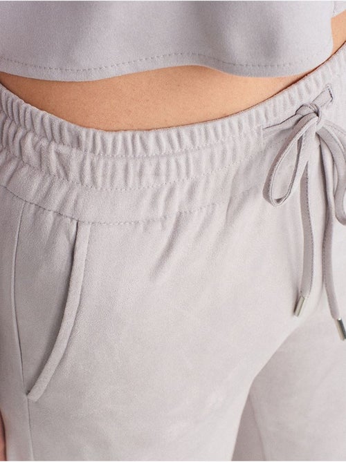 Pantalon Jogger Effet Daim - Kiabi