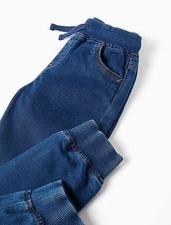 Pantalon Jogger en Denim Slim