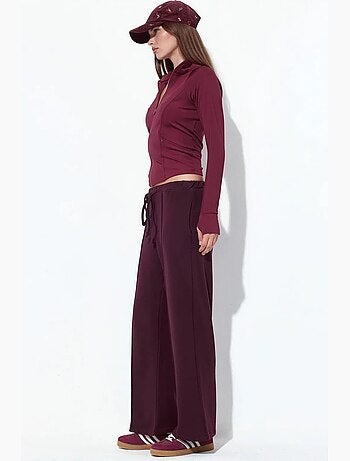 Pantalon jogger en jersey à jambe évasée femme busem