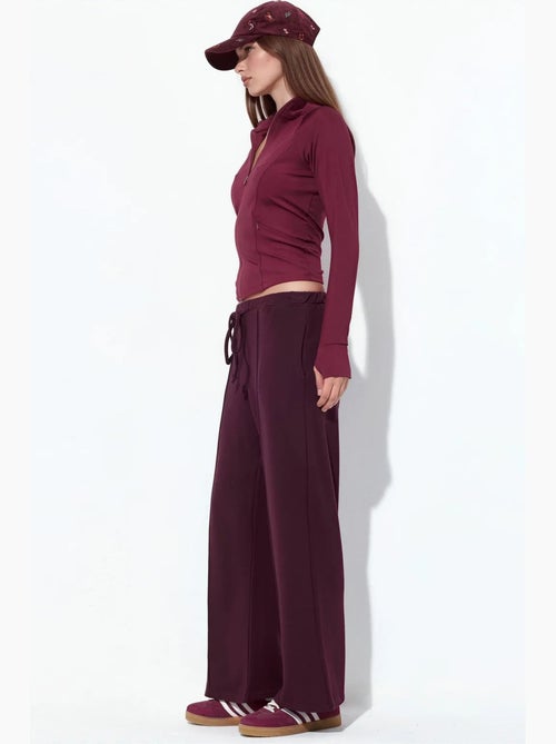 Pantalon jogger en jersey à jambe évasée femme busem - Kiabi Pantalon jogger en jersey à jambe évasée femme busem - Kiabi