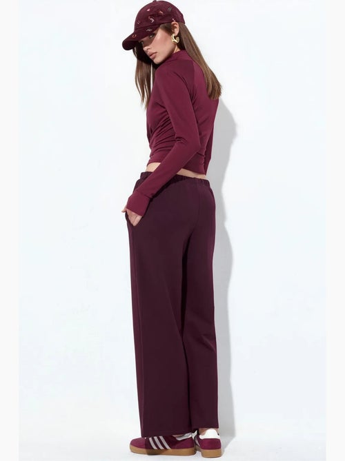 Pantalon jogger en jersey à jambe évasée femme busem - Kiabi Pantalon jogger en jersey à jambe évasée femme busem - Kiabi