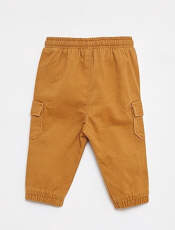Pantalon jogger en twill avec poches à rabat