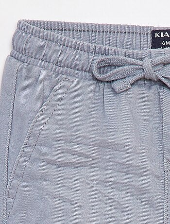 Pantalon jogger en twill avec poches à rabat