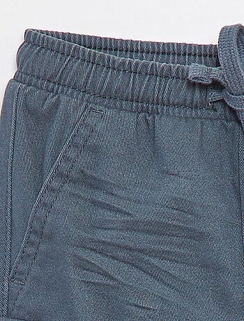 Pantalon jogger en twill avec poches à rabat