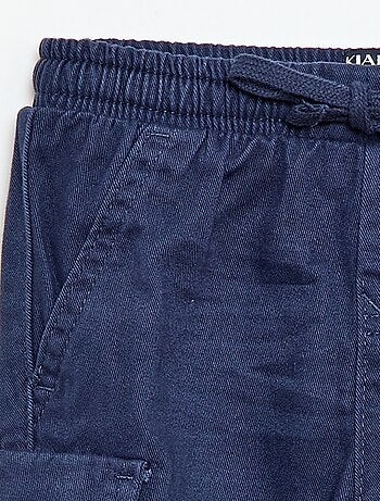 Pantalon jogger en twill avec poches à rabat