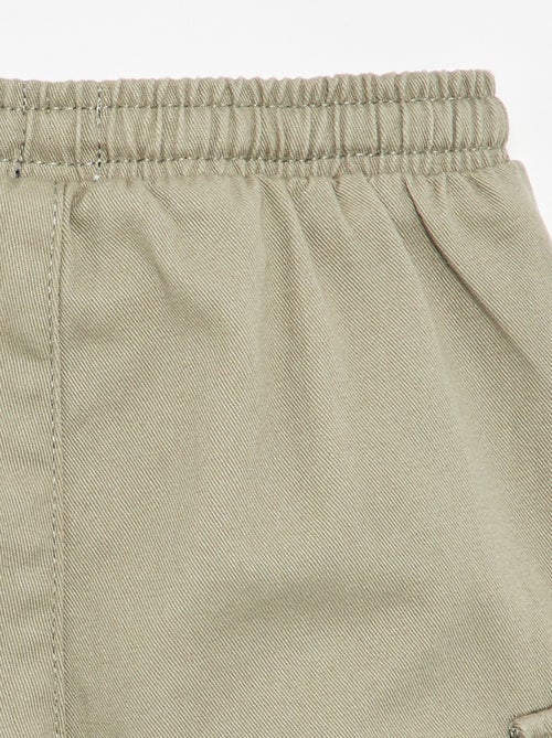 Pantalon jogger en twill avec poches à rabat - Kiabi