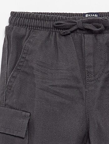 Pantalon jogger en twill avec poches à rabat
