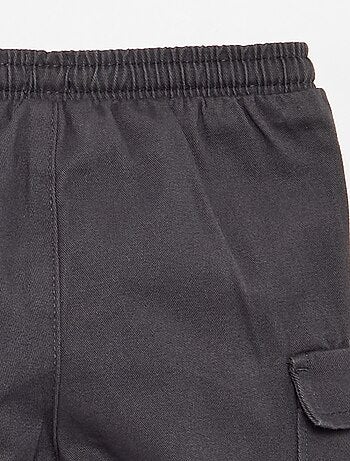 Pantalon jogger en twill avec poches à rabat