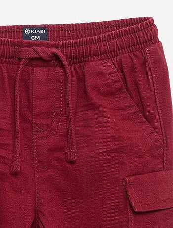Pantalon jogger en twill avec poches à rabat