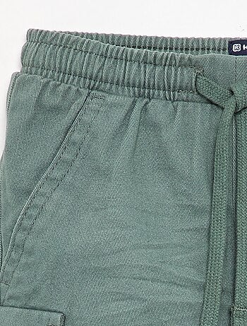 Pantalon jogger en twill avec poches à rabat