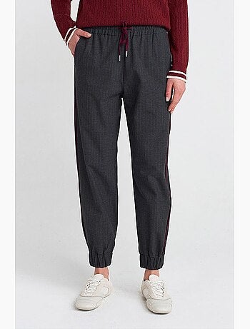 Pantalon jogger femme à taille élastique dilvin
