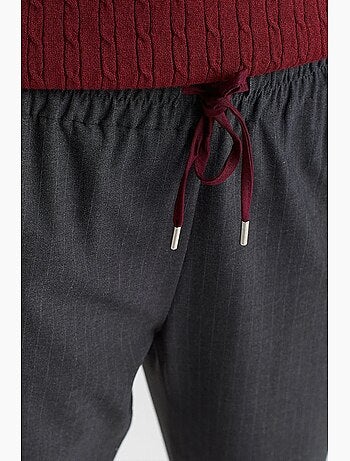 Pantalon jogger femme à taille élastique dilvin